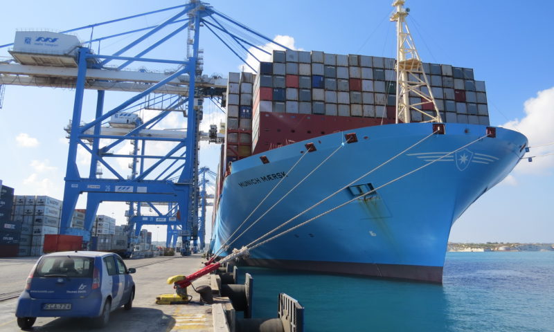 Munich Maersk, Malta Freeport, Thomas Smith Shipping Agency