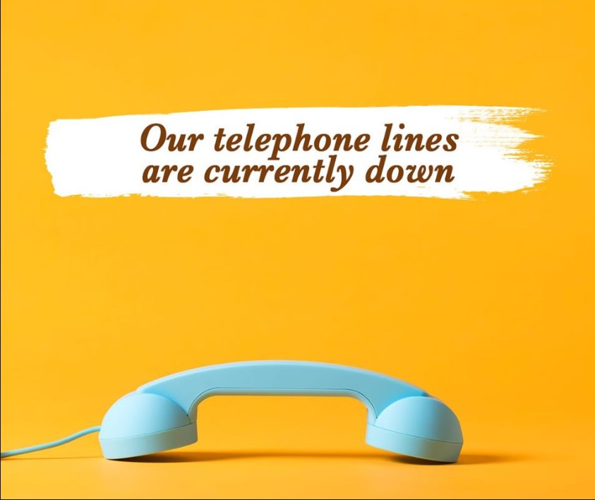 UPDATE Our telephone lines are currently down Thomas Smith